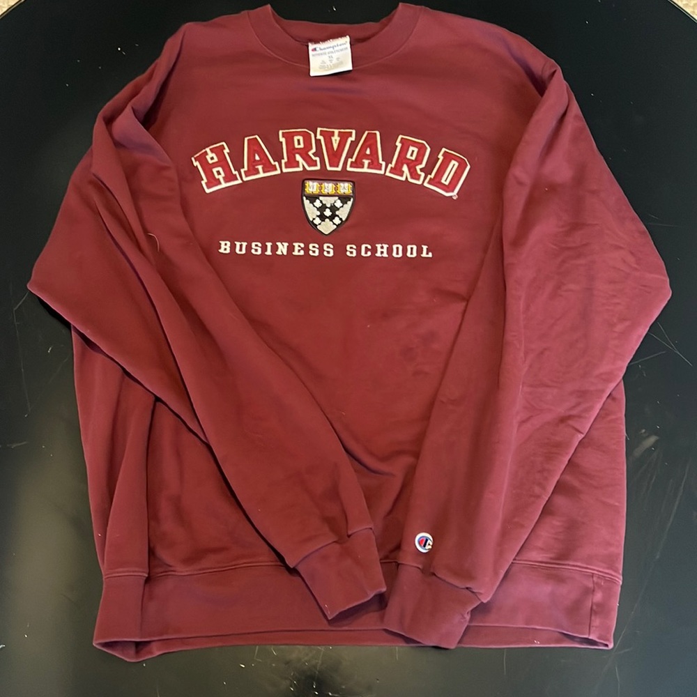 Harvard business school champion sweater size XL